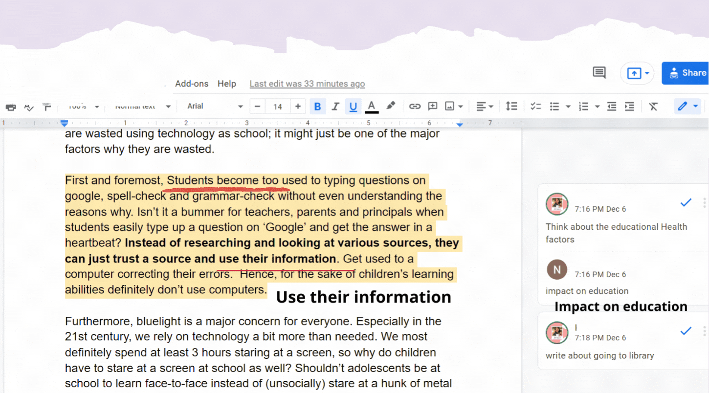 Selectivetrial writing review and feedback example