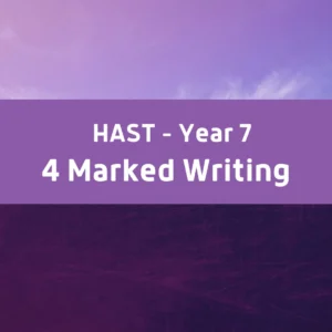 HAST 4 Marked Writing - Year 7 Entry